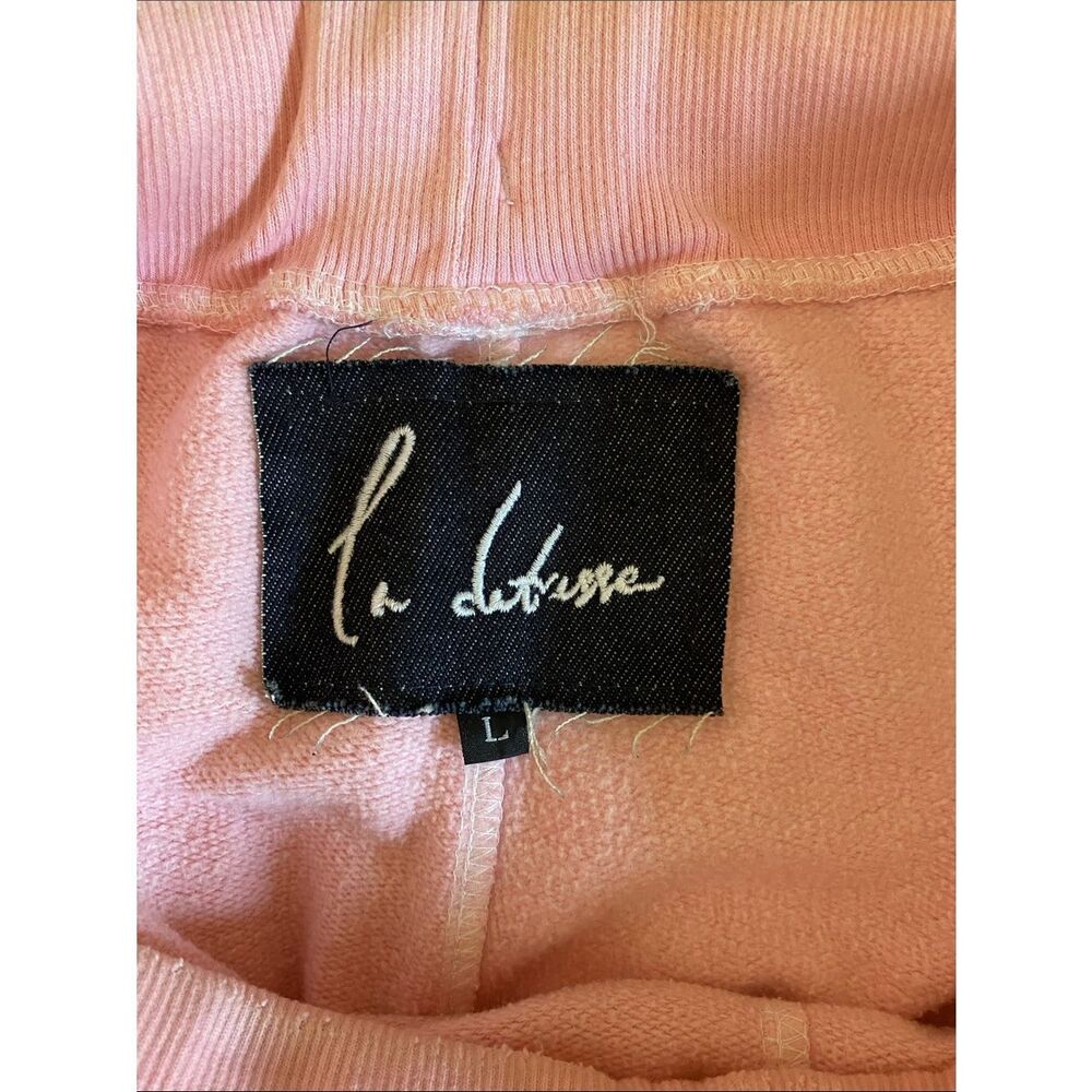 La Detresse Womens Pink Tie-Dye Jogger Sweatpants - Picture 3 of 4